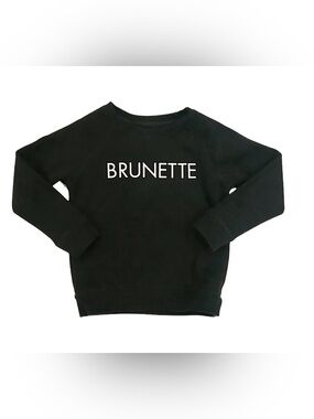 Brunette The Label Black Crewneck Sweater